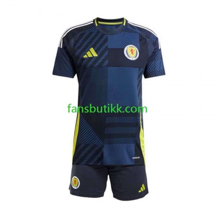 Fotballdrakt Skottland Barn Hjemmetrøye Euro 2024 Kortermet